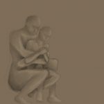 Couple holding each other