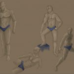 Males in poses